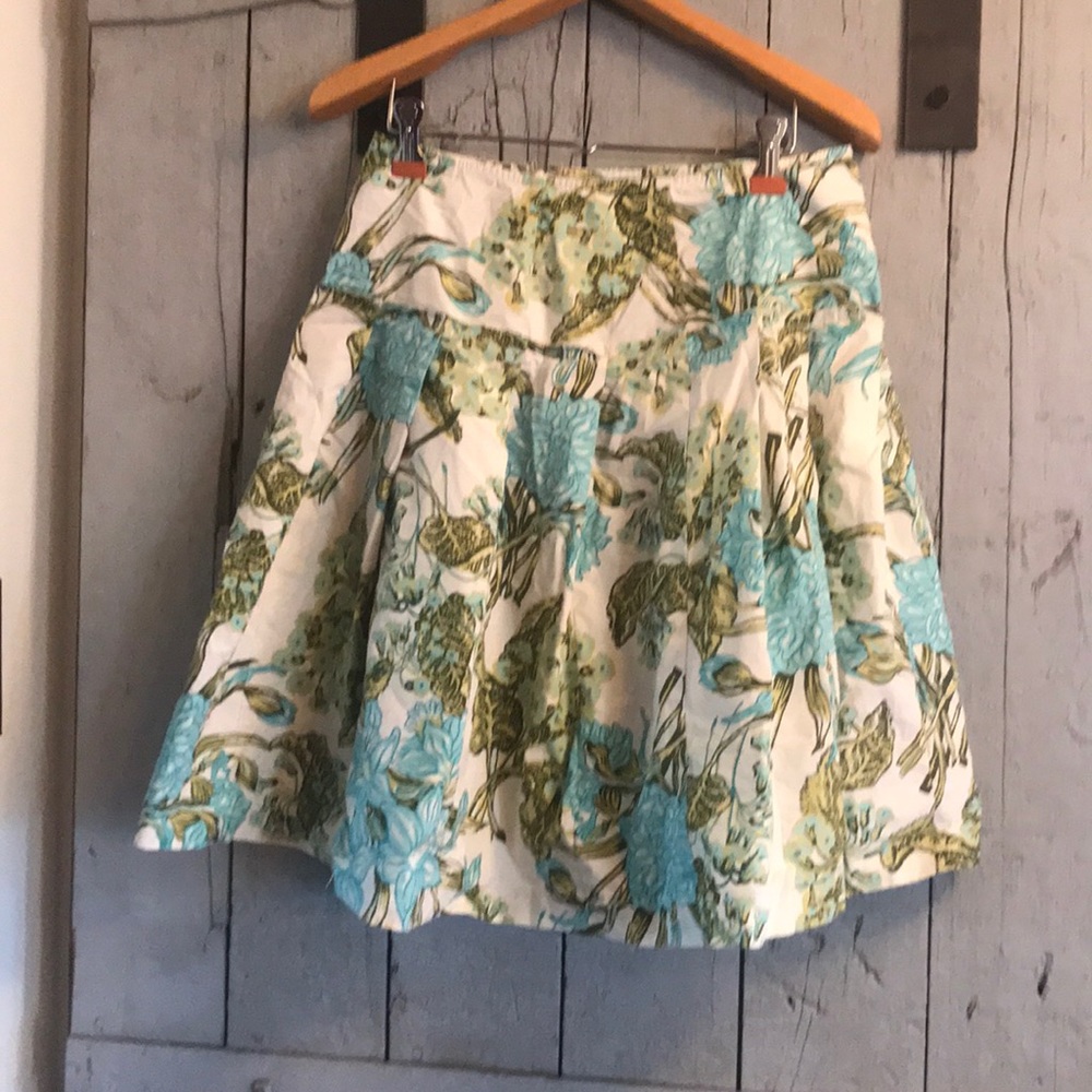 LOFT skirt floral pattern